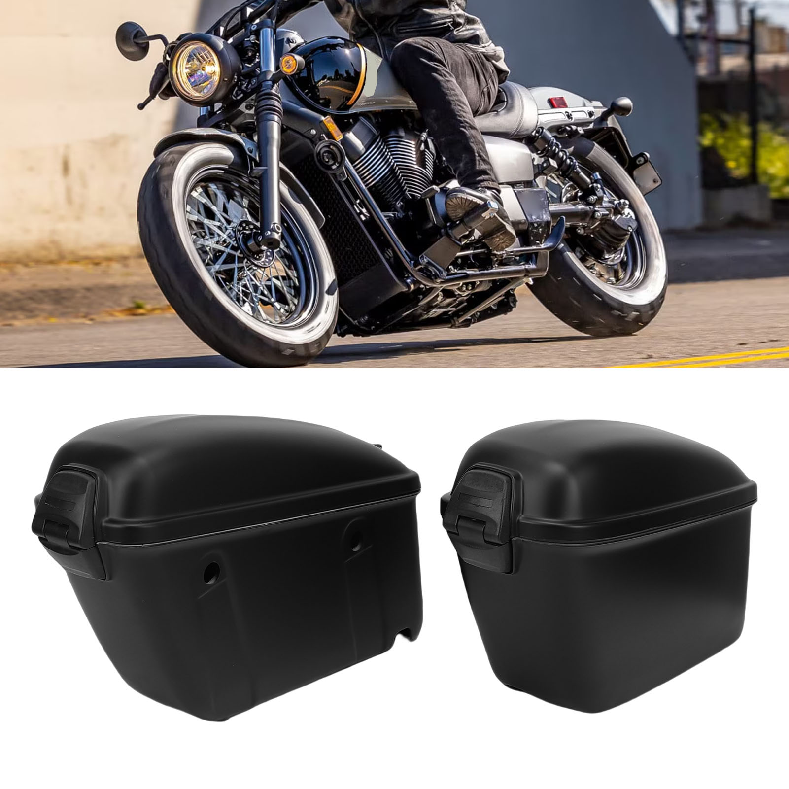 22L Motorcycle Hard Saddle Bag - Motorcycle Gear Backpack recension och pris